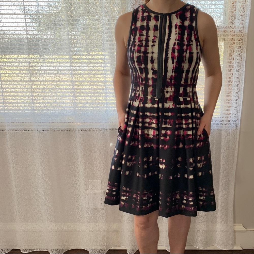 Vince Camuto for&flare scuba style dress.